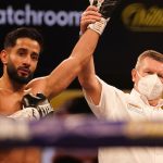 Qais Ashfaq returned to winning ways with a fourth round stoppage over Ashley Lane Photo Credit: Dave Thompson/Matchroom Boxing