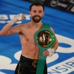 Chris Bourke claimed the WBC International Super Bantamweight title with a second round win over Michael Ramabeletsa Photo Credit: Round ‘N’ Bout Media/Queensberry Promotions