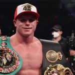 Canelo Alvarez dominated Callum Smith at the Alamodome to become the unified WBA ‘Super’ and WBC Super Middleweight world champion Photo Credit: Ed Mulholland/Matchroom Boxing