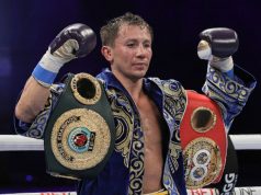 Gennady Golovkin defended his IBF and IBO Middleweight world titles with a seventh round stoppage win over Kamil Szeremeta in Florida on Friday Photo Credit: Melina Pizano/Matchroom Boxing