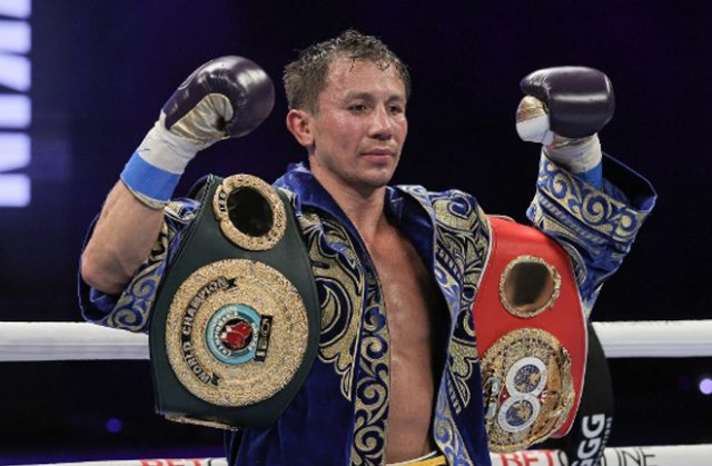 Gennady Golovkin defended his IBF and IBO Middleweight world titles with a seventh round stoppage win over Kamil Szeremeta in Florida on Friday Photo Credit: Melina Pizano/Matchroom Boxing