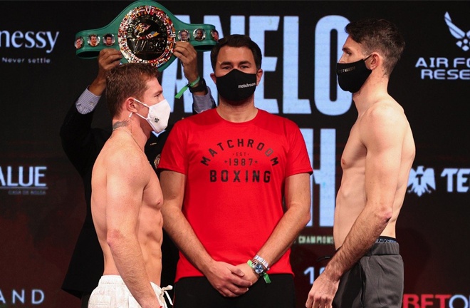 Golovkin says he is open to facing the victor of Saturday's unification between Canelo Alvarez and Callum Smith Photo Credit: Ed Mulholland/Matchroom Boxing