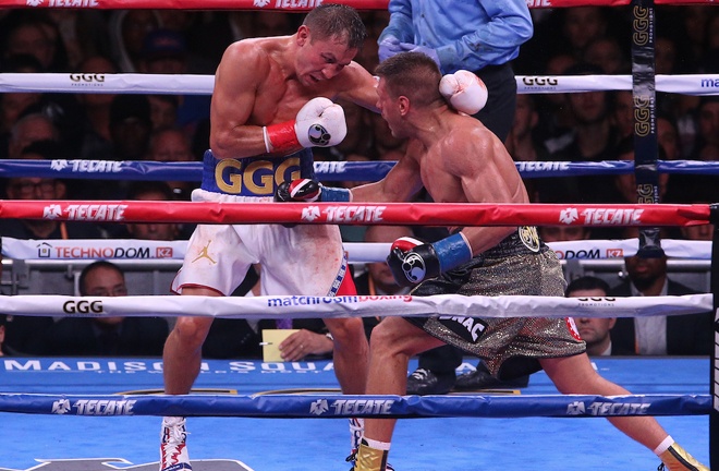 Derevyanchenko gave Golovkin all he could handle (Photo Credit: Melina Pizano/Matchroom Boxing USA)