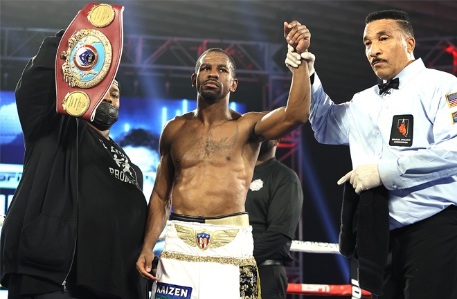 Stevenson is the mandatory challenger to WBO Super Featherweight champion, Jamel Herring Photo Credit: Mikey Williams/Top Rank