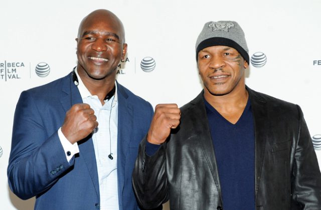 Evander Holyfield has called out former rival Mike Tyson for a trilogy Photo Credit: AP Photo