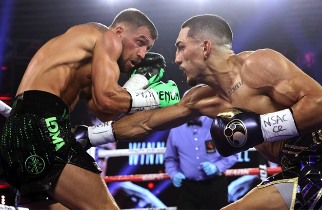 Lopez beat Lomachenko in a gripping Lightweight unification in October Photo Credit: Mikey Williams/Top Rank