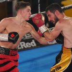 Dennis McCann secured a decision victory over Pedro Matos to remain unbeaten Photo Credit: Round ‘N’ Bout Media/Queensberry Promotions