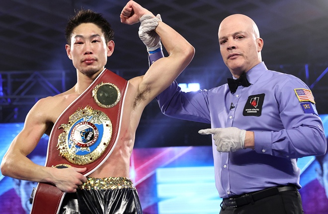 Nakatani claimed the vacant WBO Inter-Continental Lightweight title with victory over Verdejo Photo Credit: Mikey Williams/Top Rank via Getty Images