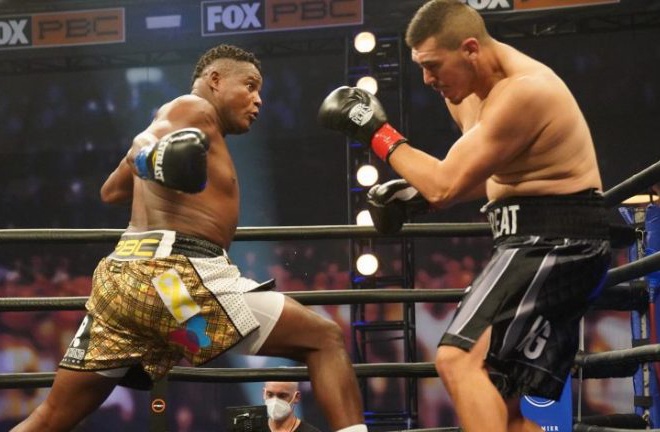 Ortiz bounced back from defeat to Wilder with a first round knockout of Alexander Flores in November Photo Credit: Sean Michael Ham / TGB Promotions