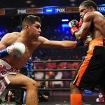 Jesus Ramos remained undefeated with Naim Nelson’s corner removing him after four rounds Photo Credit: Sean M Ham/TGB Promotions