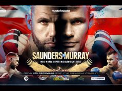 Billy Joe Saunders will make a second defence of his WBO Super Middleweight belt against Martin Murray in Wembley on Friday night