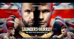 Billy Joe Saunders will make a second defence of his WBO Super Middleweight belt against Martin Murray in Wembley on Friday night