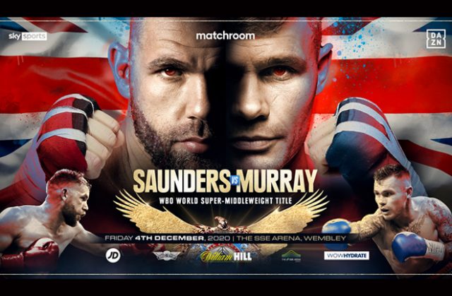 Billy Joe Saunders will make a second defence of his WBO Super Middleweight belt against Martin Murray in Wembley on Friday night