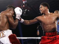 Shakur Stevenson breezed past Toka Kahn Clary over ten rounds in Las Vegas on Saturday Photo Credit: Mikey Williams/Top Rank via Getty Images