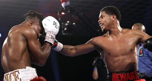 Shakur Stevenson breezed past Toka Kahn Clary over ten rounds in Las Vegas on Saturday Photo Credit: Mikey Williams/Top Rank via Getty Images