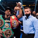 Errol Spence Jr defended his unified WBC and IBF Welterweight titles with a unanimous decision victory over Danny Garcia at the AT & T Stadium, Texas Photo Credit: Ryan Hafey/Premier Boxing Champions