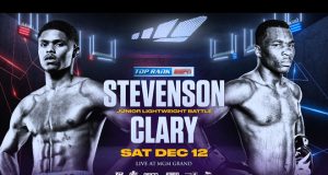 Shakur Stevenson faces Toka Kahn Clary in Top Rank's final show of the year in Las Vegas on Saturday night