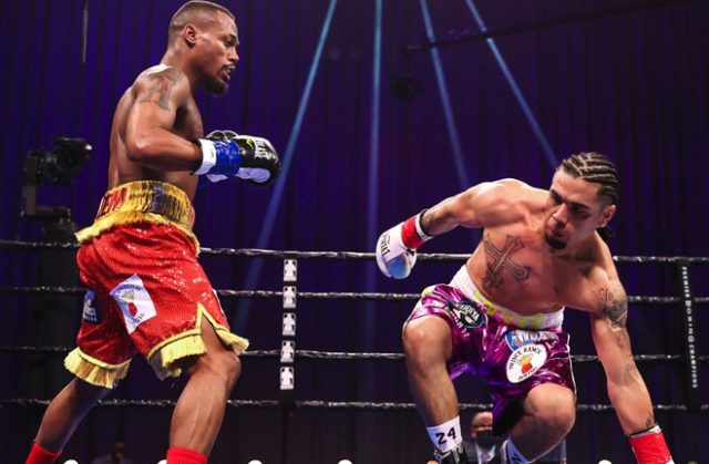 Raeese Aleem dropped Vic Pasillas on four occasions to claim the WBA Interim Super Bantamweight crown Photo Credit: Amanda Westcott/SHOWTIME Raeese Aleem dropped Vic Pasillas on four occasions to claim the WBA Interim Super Bantamweight crown Photo Credit: Amanda Westcott/SHOWTIME