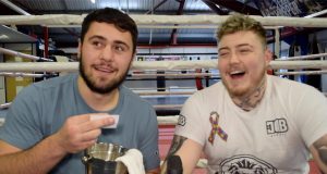 Dave Allen and Jay McFarlane took part in Pro Boxing Fans Gym Mates