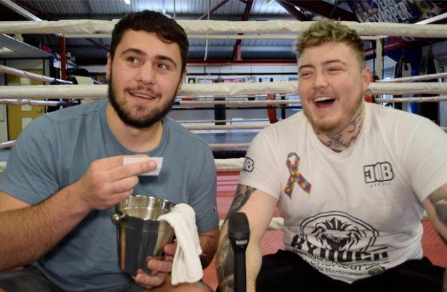 Dave Allen and Jay McFarlane took part in Pro Boxing Fans Gym Mates