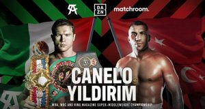 Canelo Alvarez defends his unified Super Middleweight titles against Avni Yildirim on February 27 in Miami Photo Credit: Matchroom Boxing