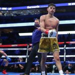 Ryan Garcia climbed off the canvas to stop Luke Campbell with a vicious body shot in Dallas on Saturday night Photo Credit: Tom Hogan-Hogan Photos/Golden Boy