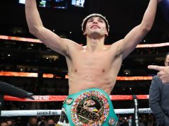 Garcia was crowned WBC Interim Lightweight champion after stopping Campbell Photo Credit: Tom Hogan-Hogan Photos/Golden Boy