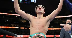 Garcia was crowned WBC Interim Lightweight champion after stopping Campbell Photo Credit: Tom Hogan-Hogan Photos/Golden Boy