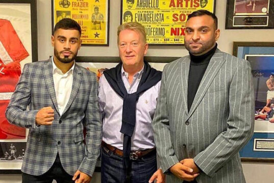 Amaar Akbar makes his professional debut on Saturday night Photo Credit: Twitter @AmaarTheProdigy