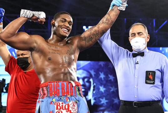 Heavyweight prospect Jared Anderson returns on Saturday against Kingsley Ibeh in Las Vegas Photo Credit: Mikey Williams/Top Rank