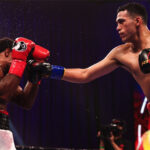 Benavidez secured a tenth round stoppage over Angulo to remain unbeaten Photo Credit: Amanda Westcott/SHOWTIME