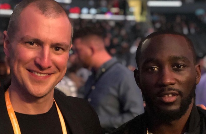 Catterall with pound-for-pound star Terence Crawford Photo Credit: Instagram @adamcatterall