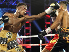 Richard Commey returned after over a year out to stop Jackson Marinez in Las Vegas Photo Credit: Mikey Williams/Top Rank via Getty Images