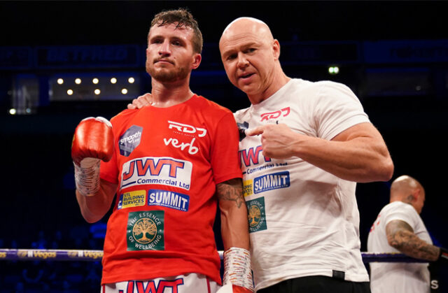 Robbie Davies Jr has credited trainer Dominic Ingle for developing his style ahead of his return on Saturday Photo Credit: Mark Robinson/Matchroom Boxing