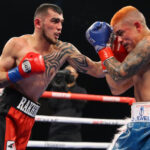 Jo Jo Diaz and Shavkat Rakhimov were held to a majority draw as the IBF Super Featherweight title remained vacant Photo Credit: Tom Hogan-HoganPhotos/Golden Boy Promotions