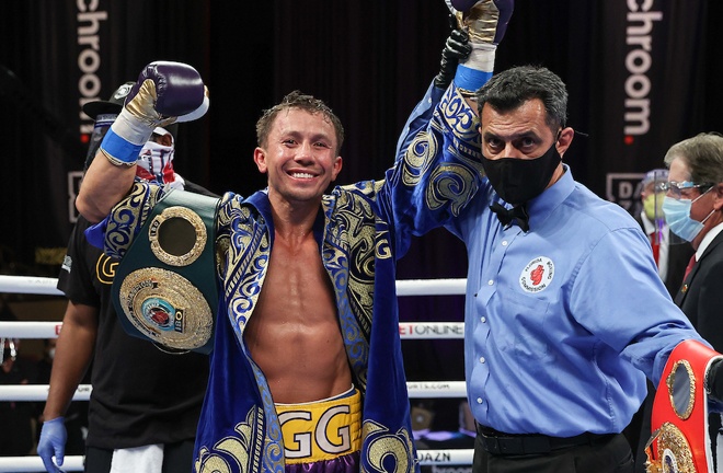 Gennady Golovkin saw off Kamil Szeremeta to make a record breaking 21st Middleweight title defence in Florida Photo Credit: Melina Pizano/Matchroom Boxing