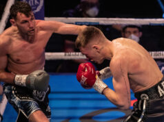 Gavin Gwynne scored a seventh round stoppage over Sean McComb to become Commonwealth Lightweight champion on Friday Photo Credit: Scott Rawsthorne / MTK Global