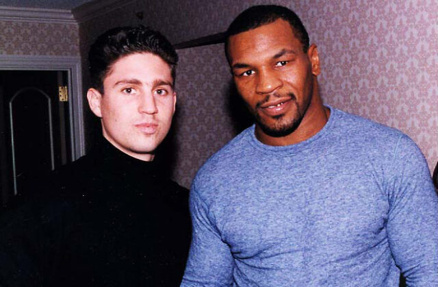 Peter Kahn alongside Mike Tyson, whom he worked with for his comeback fight against Peter McNeeley in 1995 Photo Credit: Fight Game Advisors