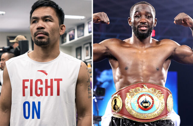 Manny Pacquiao says he has told Bob Arum he will fight Terence Crawford for $40m Photo Credit: Ryan Hafey/Premier Boxing Champions/Mikey Williams/Top Rank via Getty Images