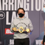 Leigh Wood and Reece Mould come face-to-face ahead of their vacant British Featherweight title showdown Photo Credit: Mark Robinson/Matchroom Boxing