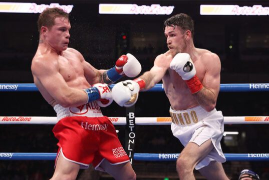 Callum Smith was beaten for the first time by Canelo Alvarez in December Photo Credit: Ed Mulholland/Matchroom Boxing