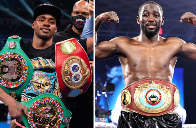 Errol Spence Jr and Terence Crawford were involved in a war of words on social media Photo Credit: Ryan Hafey/Premier Boxing Champions/Mikey Wiliams/Top Rank via Getty Images