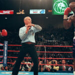 Kahn oversaw proceedings ahead of Mike Tyson’s infamous rematch with Evander Holyfield in 1997 Photo Credit: AFP / Jeff Haynes