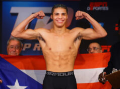 Undefeated prospect Xander Zayas fights for the seventh time as a professional on Saturday in Las Vegas Photo Credit: Mikey Williams/Top Rank