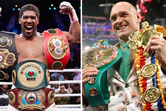 Anthony Joshua and Tyson Fury have signed their contracts ahead of their undisputed Heavyweight title showdown Photo Credit: Photo Credit: Mark Robinson/Matchroom Boxing/Reuters