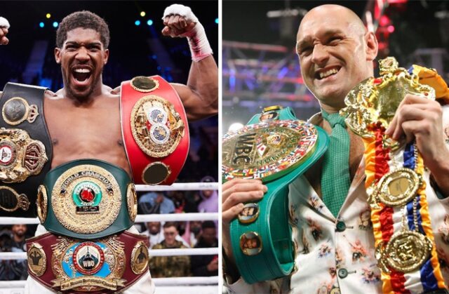 Anthony Joshua and Tyson Fury have signed their contracts ahead of their undisputed Heavyweight title showdown Photo Credit: Photo Credit: Mark Robinson/Matchroom Boxing/Reuters