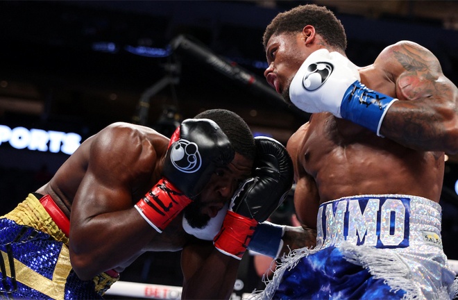 Austin 'Ammo' Williams secured the biggest win of his career against Denis Douglin Photo Credit: Ed Mulholland/Matchroom