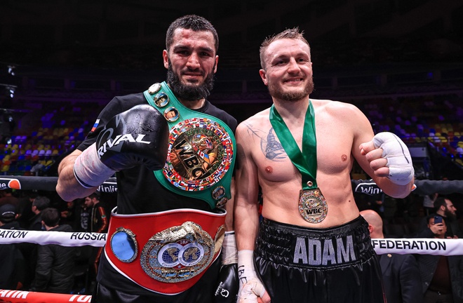 Beterbiev and Deines embraced after their fight Photo Credit: Top Rank