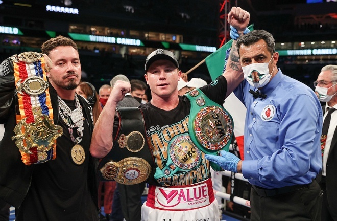 Canelo Alvarez comfortably retained his Super Middleweight world titles with a third round stoppage of Avni Yildirim in Miami last month Photo Credit: Ed Mulholland/Matchroom