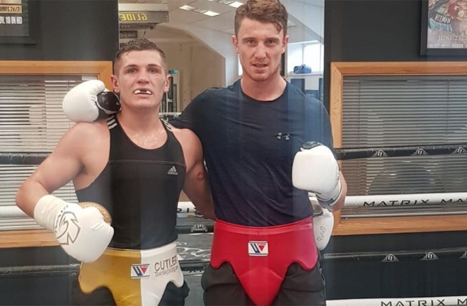 Cutler and Rea sparred in 2019 Photo Credit: Instagram @leecutler_tct